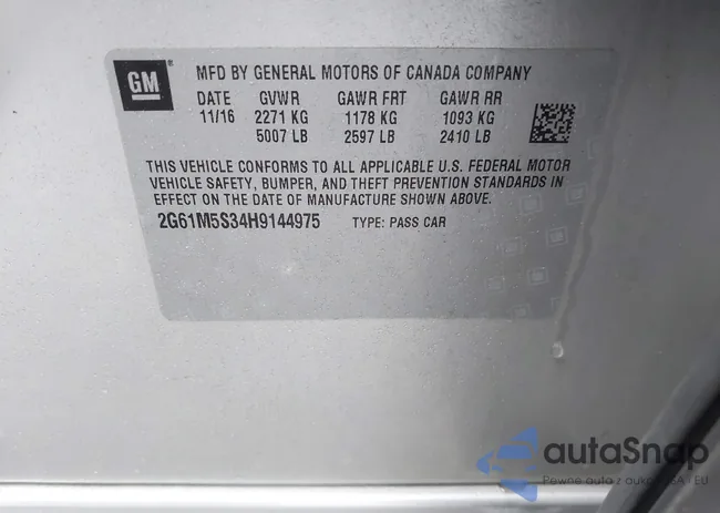 2G61M5S34H9144975: 43434869