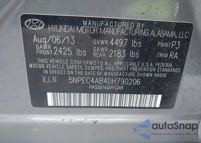 5NPEC4AB4DH790206: 43434230