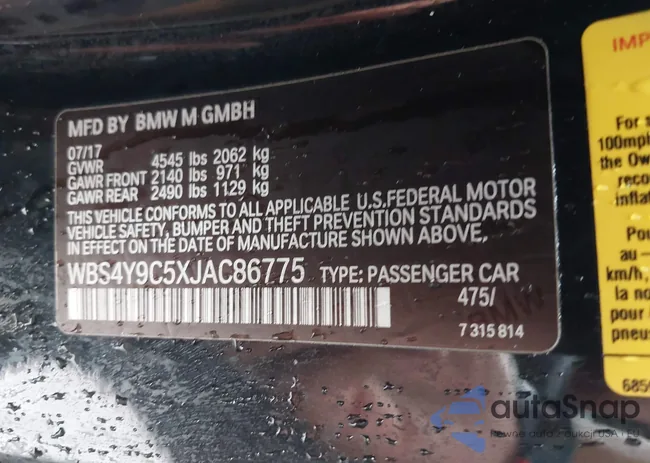 WBS4Y9C5XJAC86775: 43434321