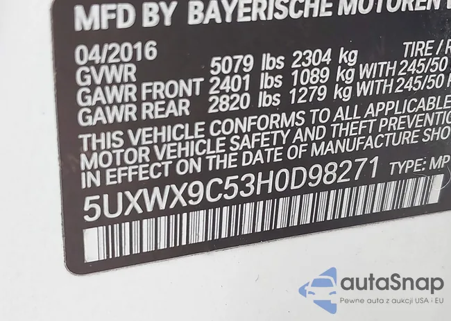 5UXWX9C53H0D98271: 43435607