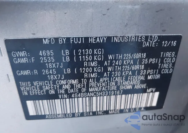 4S4BSANC5H3319167: 43435816