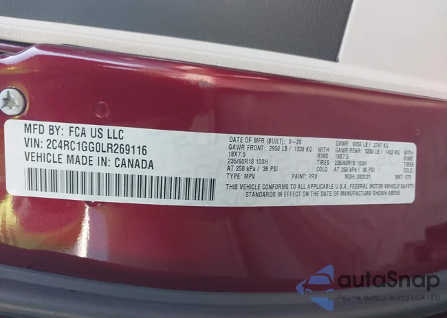 2C4RC1GG0LR269116: 43435883