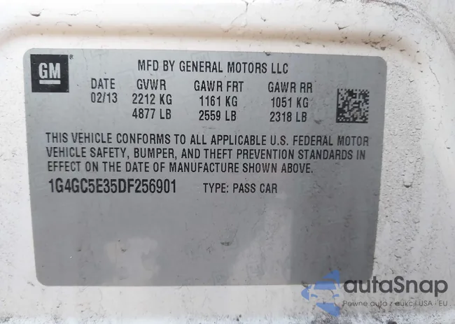 1G4GC5E35DF256901: 43435921