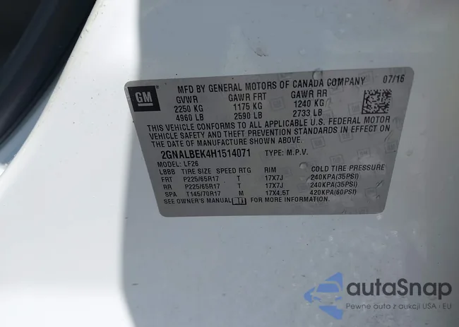 2GNALBEK4H1514071: 43436150