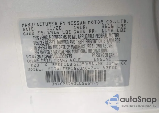 3N1CP5DV0LL568979: 43435223