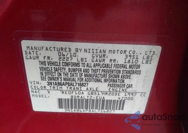 3N1AB6AP8AL716827: 43435300