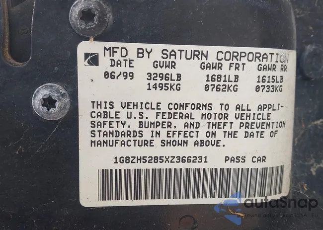 1G8ZH5285XZ366231: 43435350