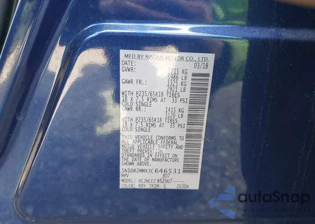 5N1DR2MMXJC646531: 43435361