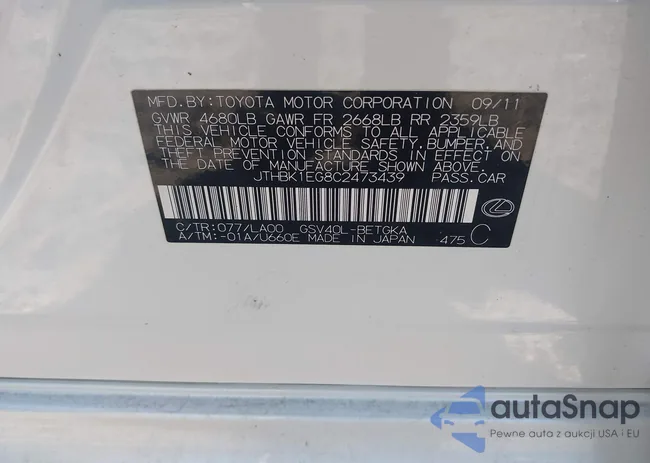 JTHBK1EG8C2473439: 43435385