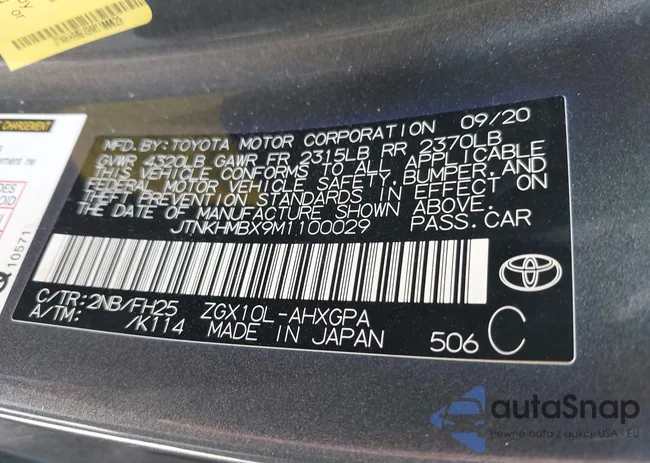 JTNKHMBX9M1100029: 43435483