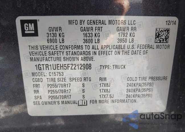 1GTR1UEH5FZ212908: 43435491