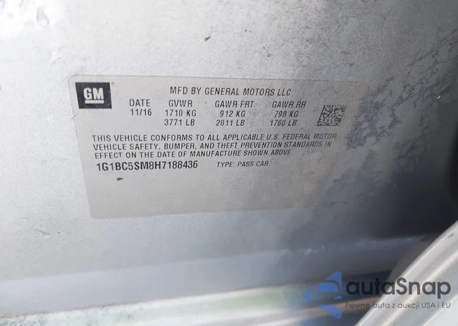 1G1BC5SM8H7188436: 43436566