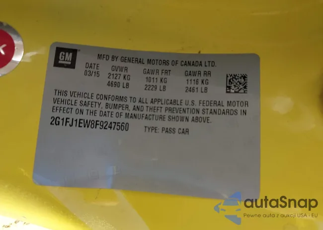 2G1FJ1EW8F9247560: 43436639