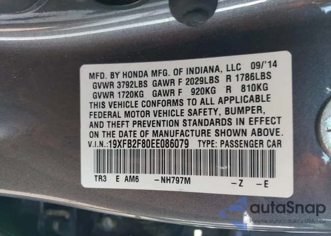 19XFB2F80EE086079: 43436770