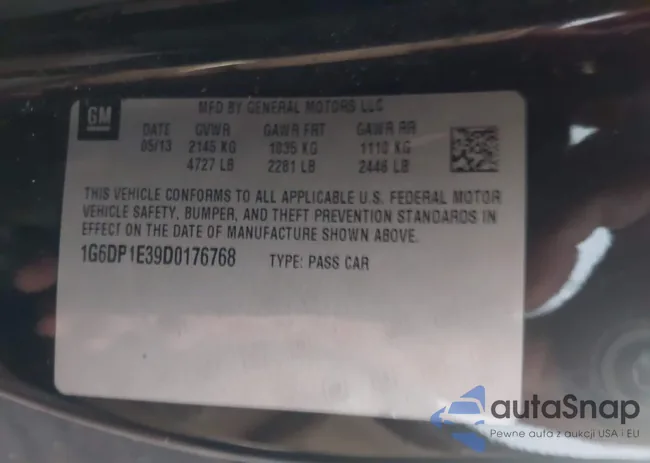 1G6DP1E39D0176768: 43436870