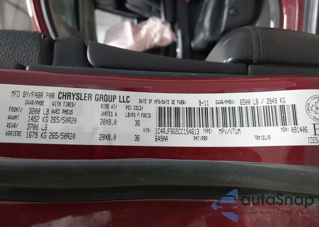 1C4RJFBG5CC154613: 43436948