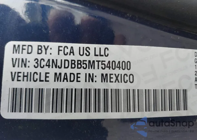 3C4NJDBB5MT540400: 43436966