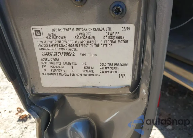 2GCEC19T8X1200512: 43437092