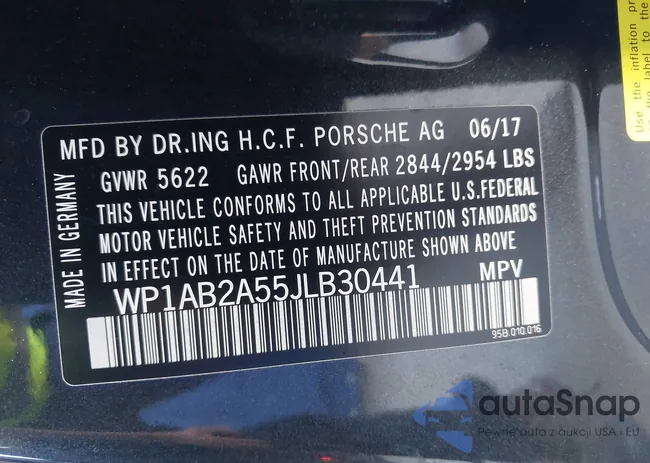 WP1AB2A55JLB30441: 43436425