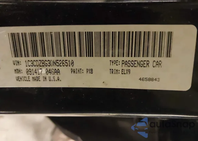 1C3CDZBG3DN526510: 43437576