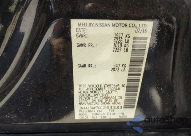 1N4AL3AP7GC263383: 43437755