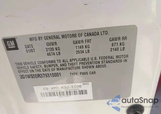 2G1WS55R379310001: 43437815