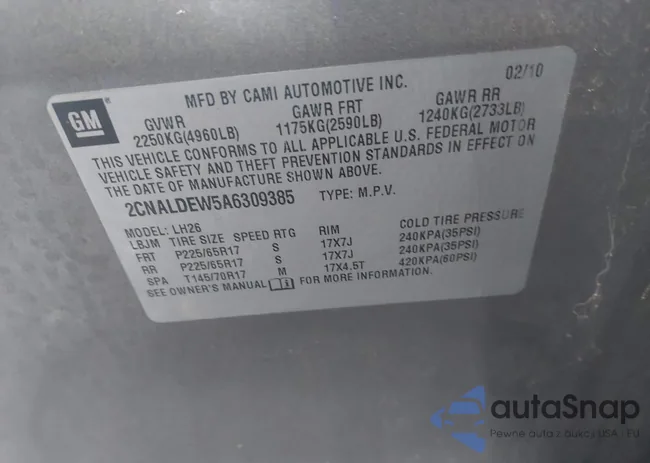 2CNALDEW5A6309385: 43437833