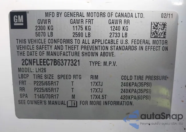 2CNFLEEC7B6377321: 43437932