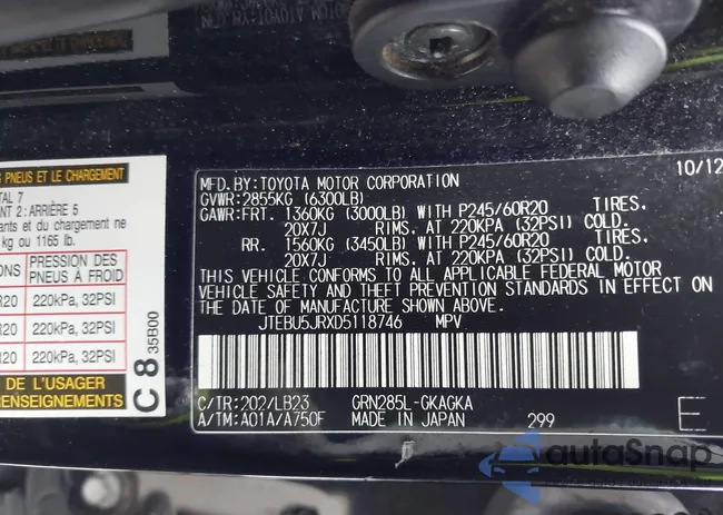 JTEBU5JRXD5118746: 43438075