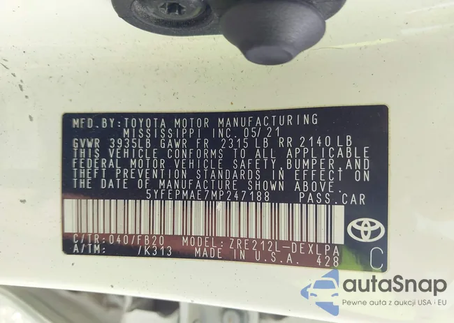 5YFEPMAE7MP247188: 43438152