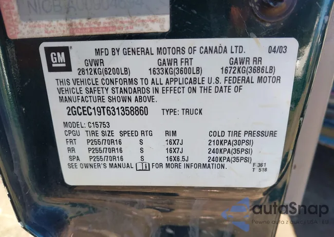 2GCEC19T631358860: 43437198