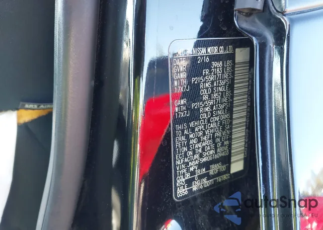 JN8AF5MR0GT609403: 43438570