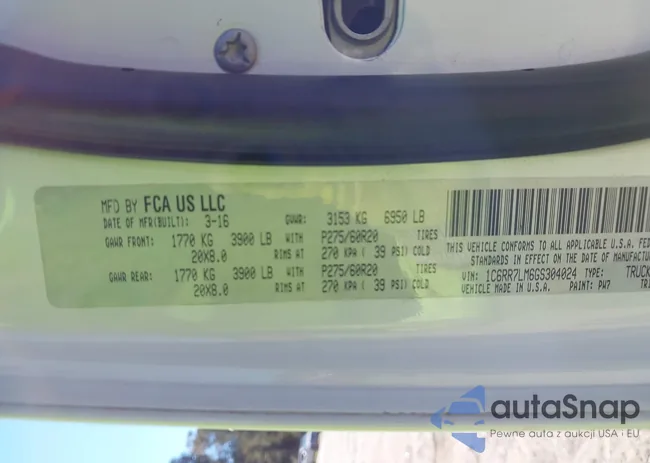 1C6RR7LM6GS304024: 43438789