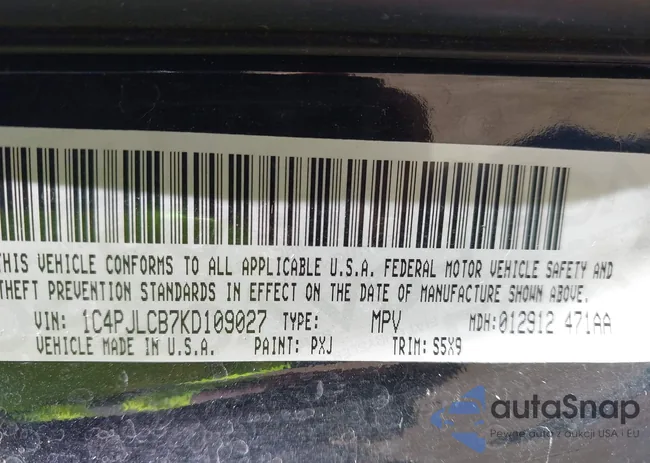 1C4PJLCB7KD109027: 43438939