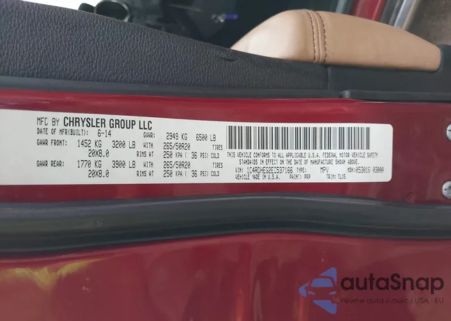 1C4RDHEG2EC537166: 43439088