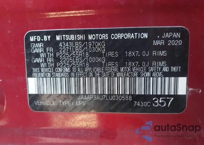 JA4AP3AU7LU030588: 43439109