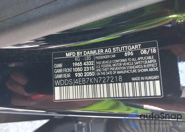 WDDSJ4EB7KN727218: 43438323