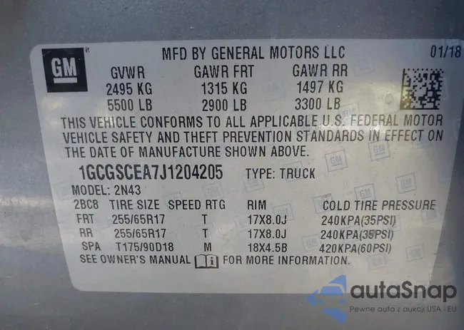 1GCGSCEA7J1204205: 43439944