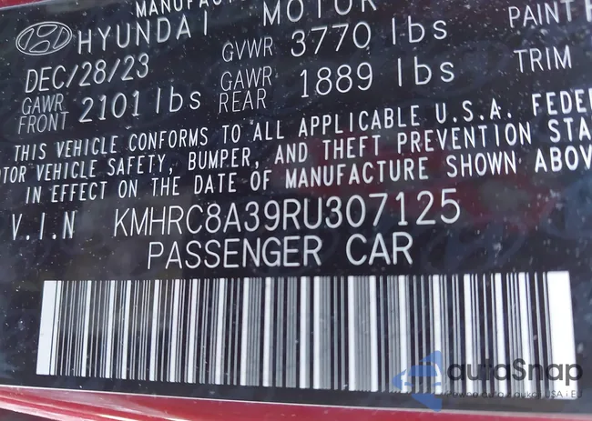 KMHRC8A39RU307125: 43440108