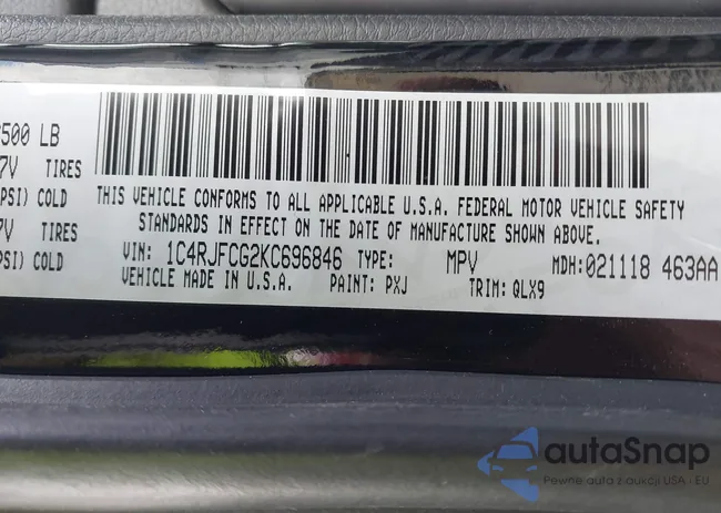 1C4RJFCG2KC696846: 43439181