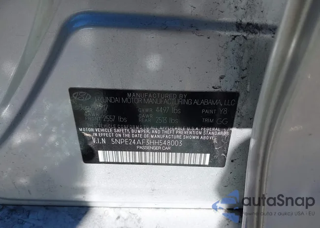 5NPE24AF3HH548003: 43439409