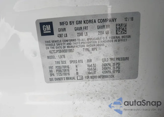 KL7CJPSB4KB819857: 43440604