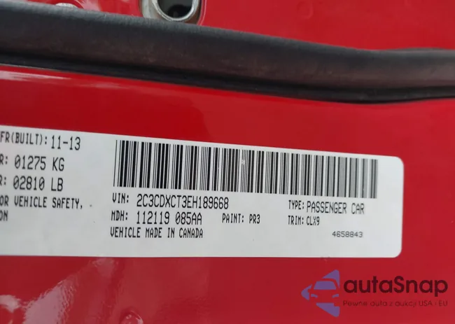 2C3CDXCT3EH189668: 43440877