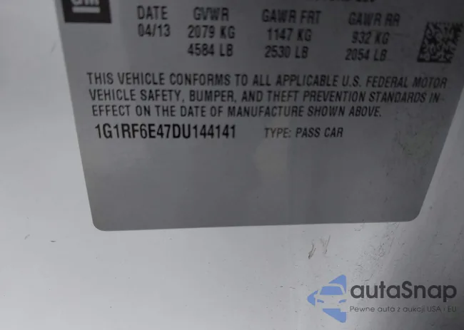 1G1RF6E47DU144141: 43440912
