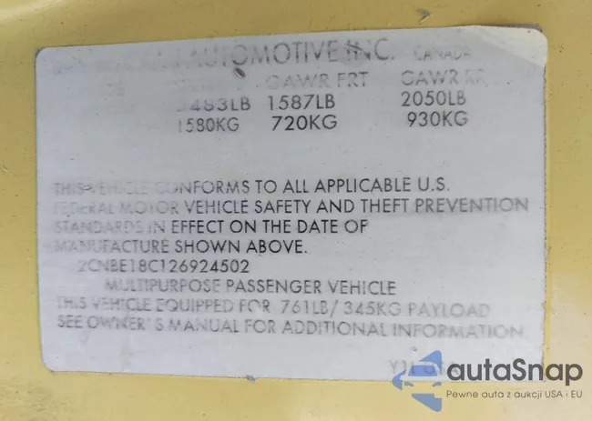 2CNBE18C126924502: 43441101