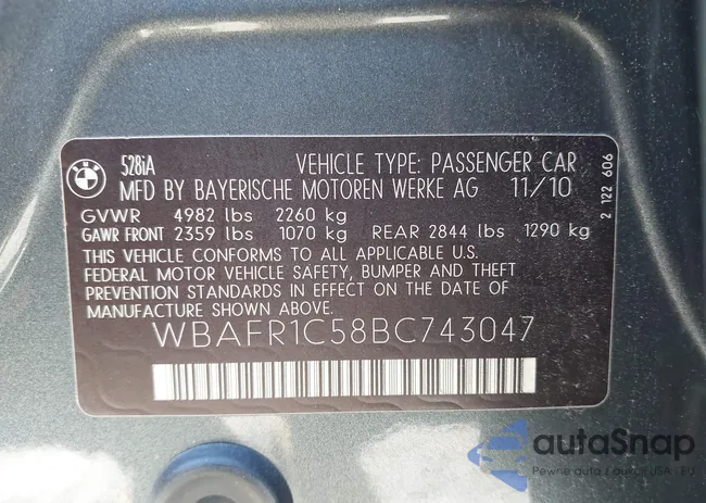 WBAFR1C58BC743047: 43440203