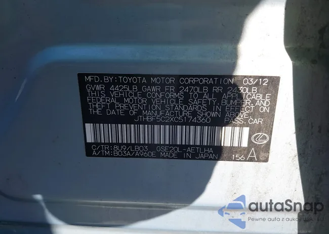 JTHBF5C2XC5174360: 43441863