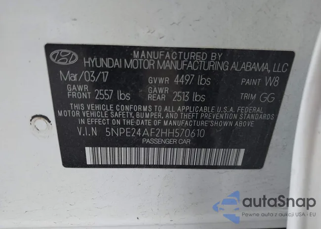 5NPE24AF2HH570610: 43441176