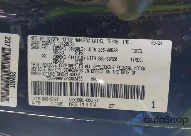 7SVAAAAA7RX003499: 43441246