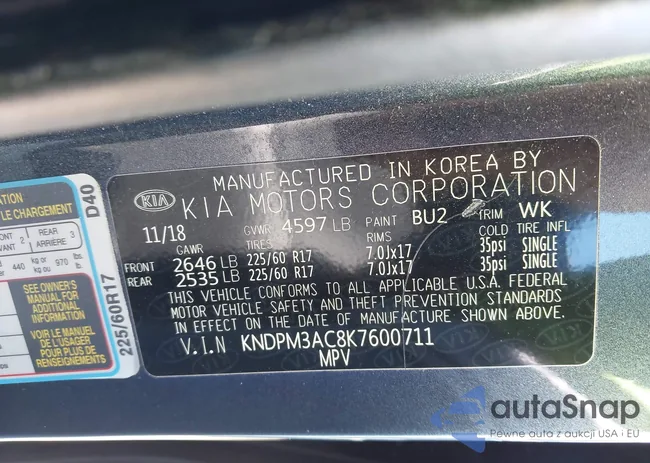 KNDPM3AC8K7600711: 43441258